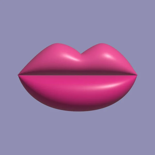 Kuss Vektor Symbol Frauenlippen Ikone — Stockvektor