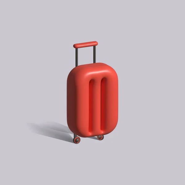 Suitcase Isolated Icon Suitcase Illustration — 图库照片