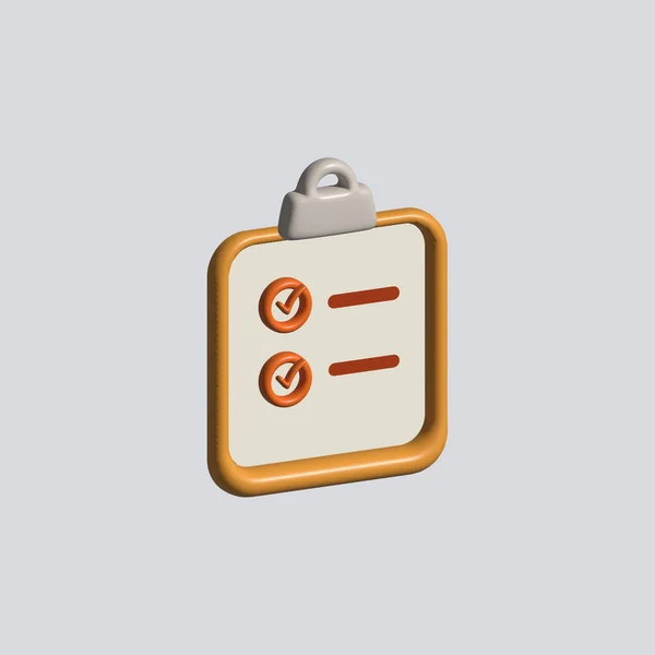 Clipboard Icon Checklist Illustration — Photo