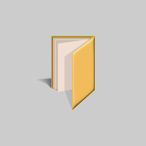 Office Folder Icon Office Yellow Folder Folder Files Illustration — 图库照片