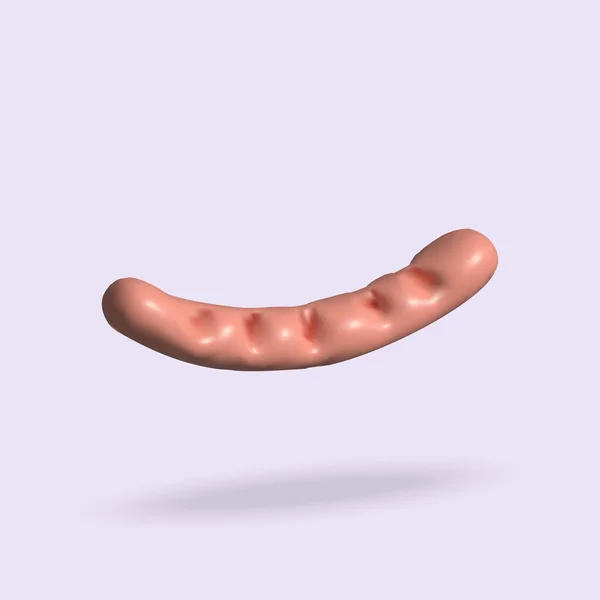 Sausage Vector Illustration Sausage Icon — Archivo Imágenes Vectoriales