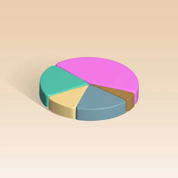 Pie Chart Icon Pie Chart Illustration — Stok Vektör