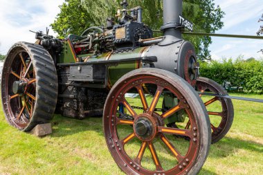 Honiton. Devon. Birleşik Krallık. 2 Temmuz 2021 Yenilenmiş Burrel çekici motoru Devon County gösterisinde sergileniyor.