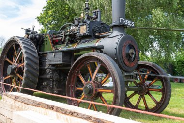 Honiton. Devon. Birleşik Krallık. 2 Temmuz 2021 Yenilenmiş Burrel çekici motoru Devon County gösterisinde sergileniyor.