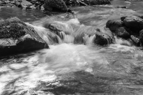 Lange Belichtung Des Horner Water Flusses Der Durch Die Horner — Stockfoto