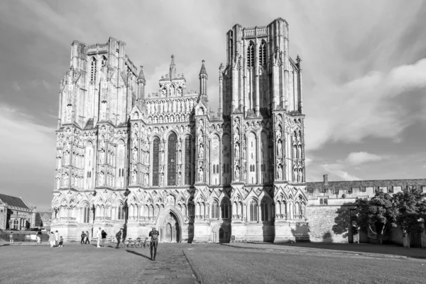 Wells Somerset Verenigd Koninkrijk Oktober 2021 Uitzicht Het Westelijke Front — Stockfoto