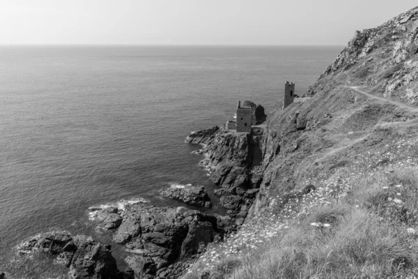 Moteur Abrite Les Mines Couronne Mine Botallack Cornouailles — Photo