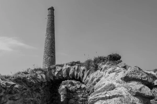 Blick Auf Das Arsenlabryinth Der Botallack Mine Cornwall — Stockfoto