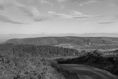 Somerset 'teki Selworthy' ye bakan Dunkery tepesinden görüntü