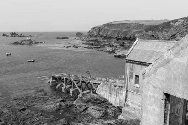 Het Oude Reddingsboot Station Bij Lizard Point Cornwall — Stockfoto