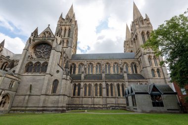 Truro.cornwall.United Kingdom.July 24th 2021.View of Truro cathedral in cornwall