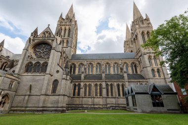 Truro.cornwall.United Kingdom.July 24th 2021.View of Truro cathedral in cornwall
