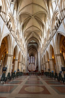 Truro.cornwall.United Kingdom.July 24th 2021.View of the inside of Truro cathedral in Cornwall