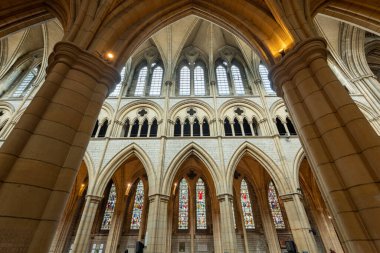 Truro.cornwall.United Kingdom.July 24th 2021.View of the inside of Truro cathedral in Cornwall