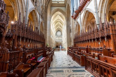 Truro.cornwall.United Kingdom.July 24th 2021.View of the quire inside Truro cathedral in Cornwall