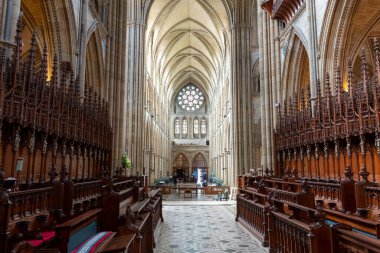Truro.cornwall.United Kingdom.July 24th 2021.View of the quire inside Truro cathedral in Cornwall