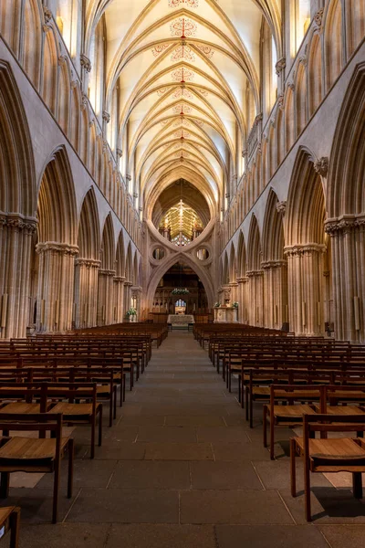 Wells Somerset United Kingdom December 30Th 2021 View Nave Scissor — Fotografia de Stock