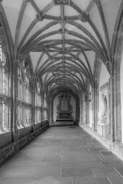 Wells Somerset Royaume Uni Décembre 2021 Vue Intérieur Des Cloîtres — Photo