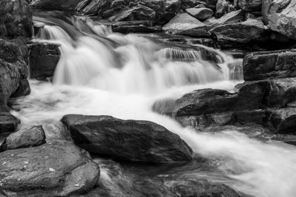 Long Exposure Waterfall East Lyn River Flowing Woods Watersmeet Exmoor — Stock Photo, Image