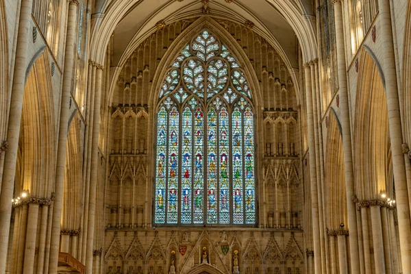 York Yorkshire Birleşik Krallık Şubat 2022 Yorkshire Daki York Minster — Stok fotoğraf