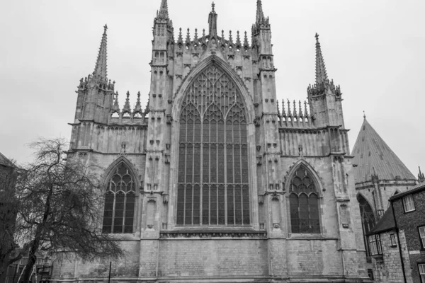 York Yorkshire Reino Unido Fevereiro 2022 Vista Grande Janela Lado — Fotografia de Stock