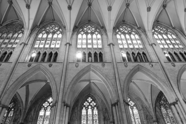 York Yorkshire Reino Unido Febrero 2022 Vista Del Interior Catedral —  Fotos de Stock