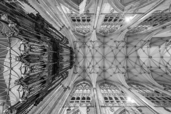 York Yorkshire United Kingdom February 14Th 2022 View Ceiling Quire — Stock Photo, Image