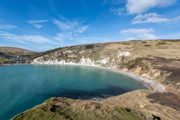 Landschaftsbild Von Lulworth Cove Der Juraküste Dorset — Stockfoto