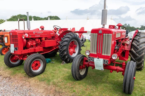 Honiton Devon Spojené Království Července 2021 Řada Veteránů Mccormick Traktory — Stock fotografie