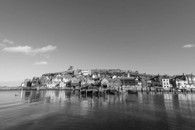 Whitby 'nin Kuzey Yorkshire' daki manzara fotoğrafı.