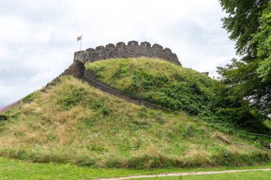 Totnes.Devon. Birleşik Krallık. 8 Ağustos 2021 Devon 'daki Totnes Kalesi.