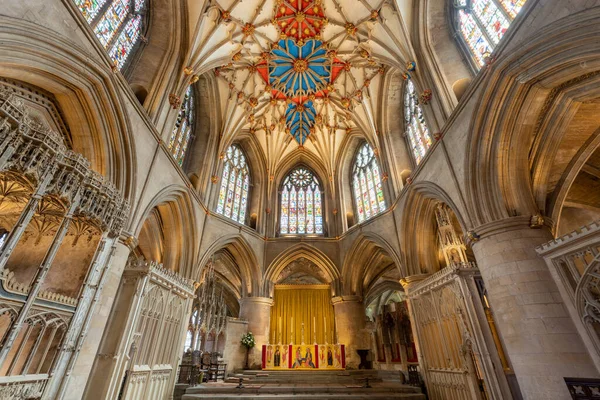 Gloucestershire United Kingdom June 2Nd 2022 View Tewkesbury Abbey Gloucestershire — 图库照片