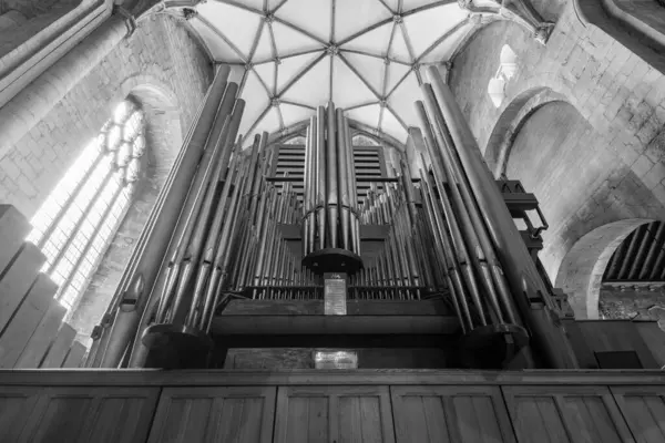Tewkesbury Gloucestershire United Kingdom June 2022 View Organ Tewkesbury Abbey — Fotografie, imagine de stoc