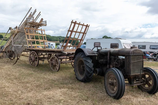 Ilminster Somerset United Kingdom August 21St 2022 Зелений Стандарт Фордсон — стокове фото