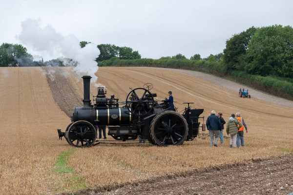 Tarrant Hinton Dorset United Kingdom August 25Th 2022 Fowler Ploughing — стокове фото