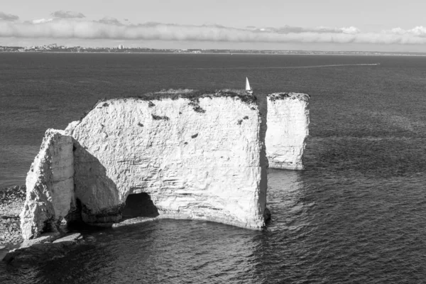 Φωτογραφία Τοπίου Από Παλιό Harry Rocks Στο Dorset — Φωτογραφία Αρχείου