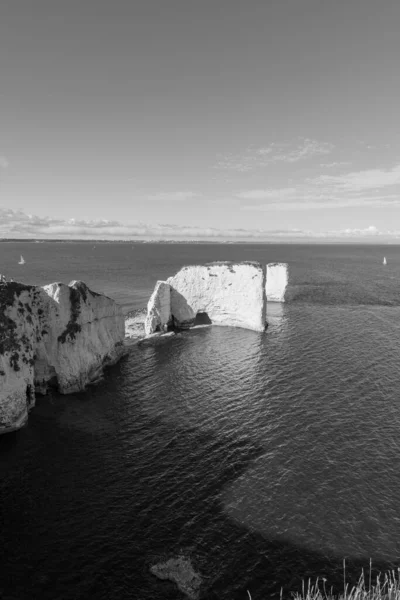 Пейзажное Фото Old Harry Rocks Дорсете — стоковое фото