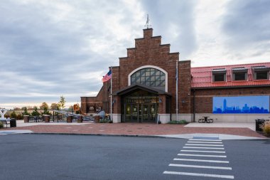 Hannacroix, New York - 27 Ekim 2021: Başkent Bölgesel Servis Alanı 1..