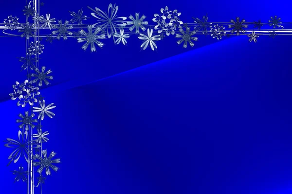 Natal Fundo Abstrato Estrela Quadro Prata Cinza Azul Luz Escuro — Fotografia de Stock