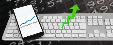 Hamburg, Almanya - 14 Kasım 2021: Allianz AG mit Logo Smartphone Aktienmarkt weisser Hintergund