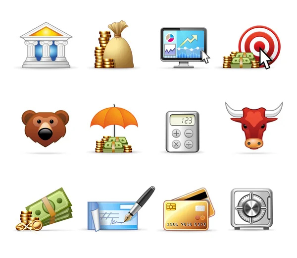 Bank and Finance - Harmony Icon Set 06 – stockvektor