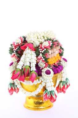 tepsi Kaide ile dekore edilmiş çiçek