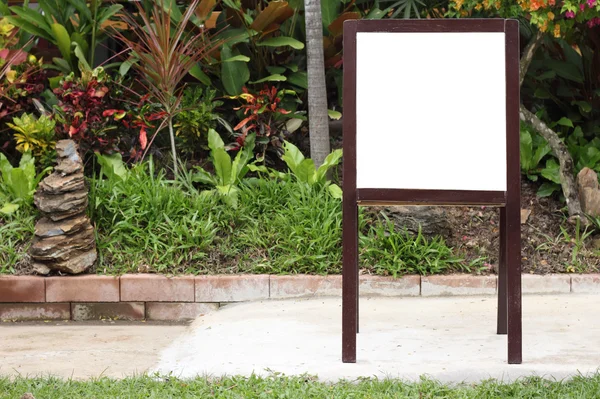 Wooden menu board — Stock Photo, Image