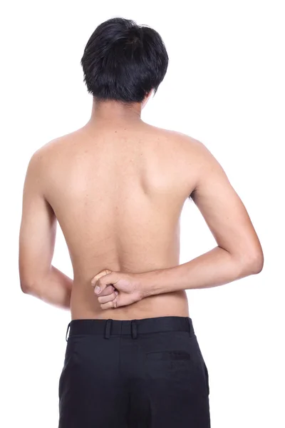 Male torso, Lumbar pain — Stock Photo, Image