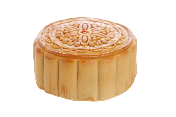 Čínská mooncake na bílém pozadí — Stock fotografie