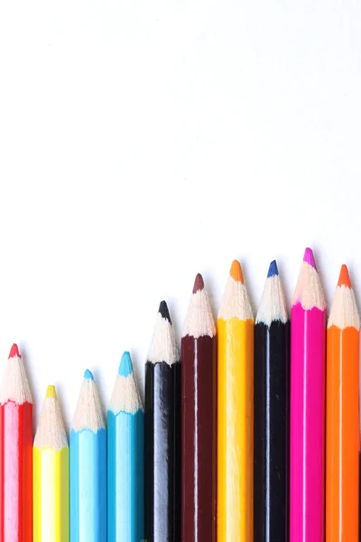 Color Pencils and Paper — Stock Photo, Image