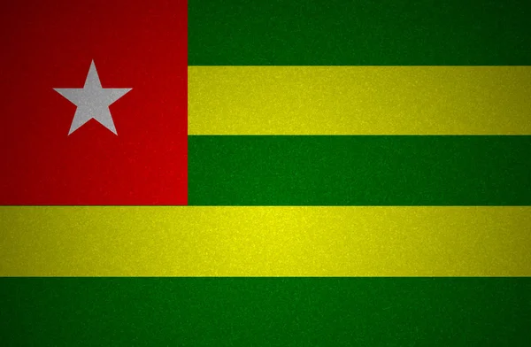 Série de bandeira Grunge - Togo — Fotografia de Stock