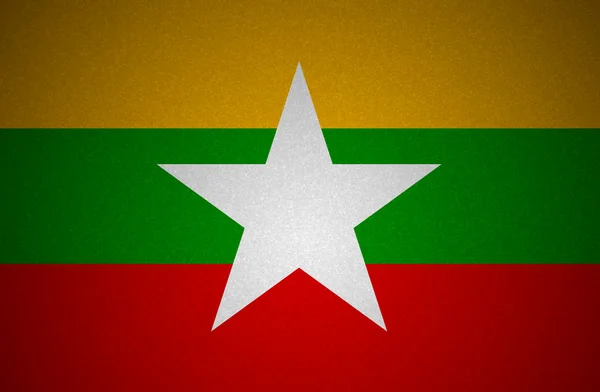 Grunge 国旗系列-缅甸 — 图库照片