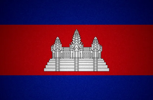 Гранж прапор серії - Камбоджа — стокове фото