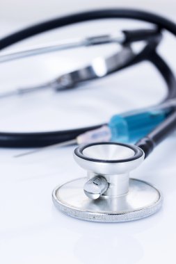 şırınga ile tıbbi, stetoskop